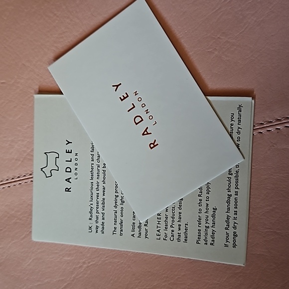 Radley London Leather Pink Large Zip purse NWT - Picture 7 of 7